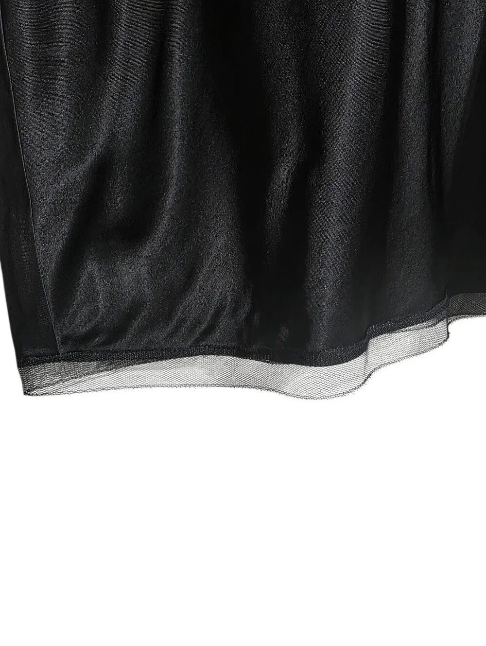 NWT J.CREW BLACK SATIN BIAS CUT SLIP SKIRT SZ M
